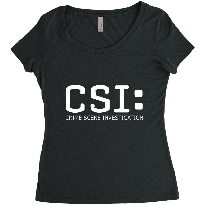 Csi Investigation Women's Triblend Scoop T-shirt by cm-arts | Artistshot