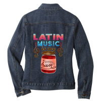 Latin Music Is My Jam Ladies Denim Jacket | Artistshot