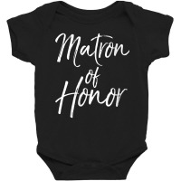 Womens Bridal Party Gifts For Bridesmaids Cute Matron Of Honor V Neck Baby Bodysuit | Artistshot