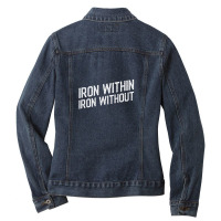 Iron Within Iron Without Tabletop Wargaming Ladies Denim Jacket | Artistshot