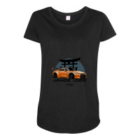 Gtr. Japanese Legend (orange) Maternity Scoop Neck T-shirt | Artistshot