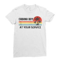 Mens Cabana Boy   Funny Summer Pool Party   Bartender Bartending Tank Ladies Fitted T-shirt | Artistshot