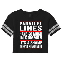 Parallel Lines Have So Much In Common Funny Math Pullover Hoodie Scorecard Crop Tee | Artistshot