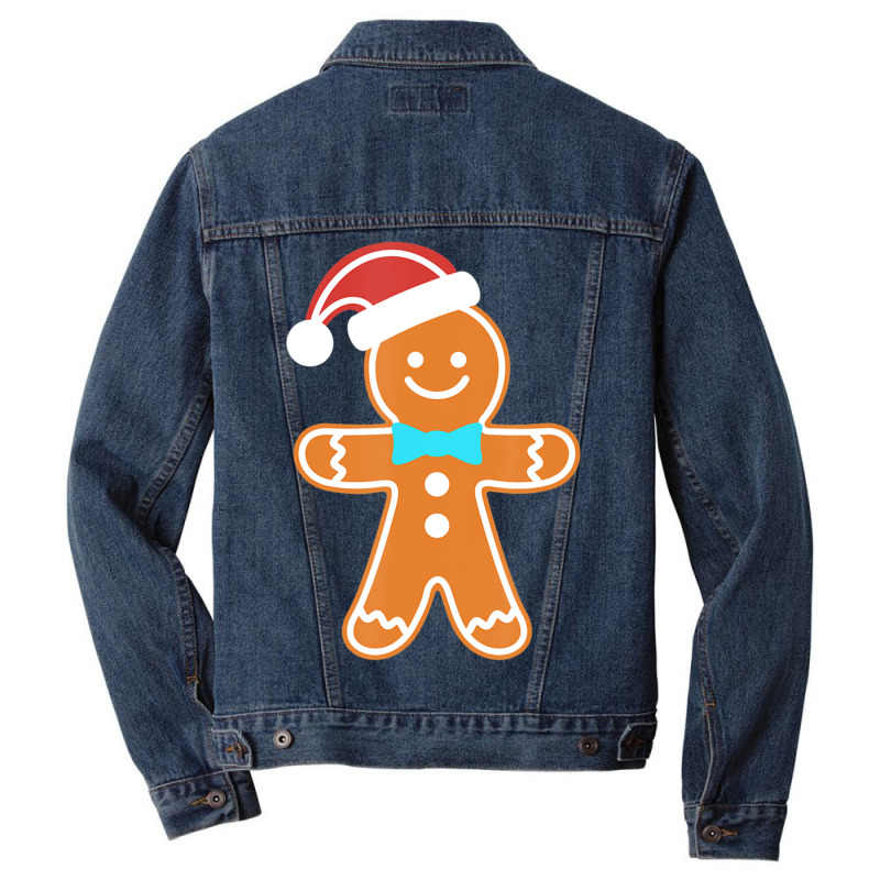 Gingerbread Man Christmas Men Denim Jacket by cm-arts | Artistshot