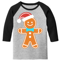 Gingerbread Man Christmas Youth 3/4 Sleeve | Artistshot