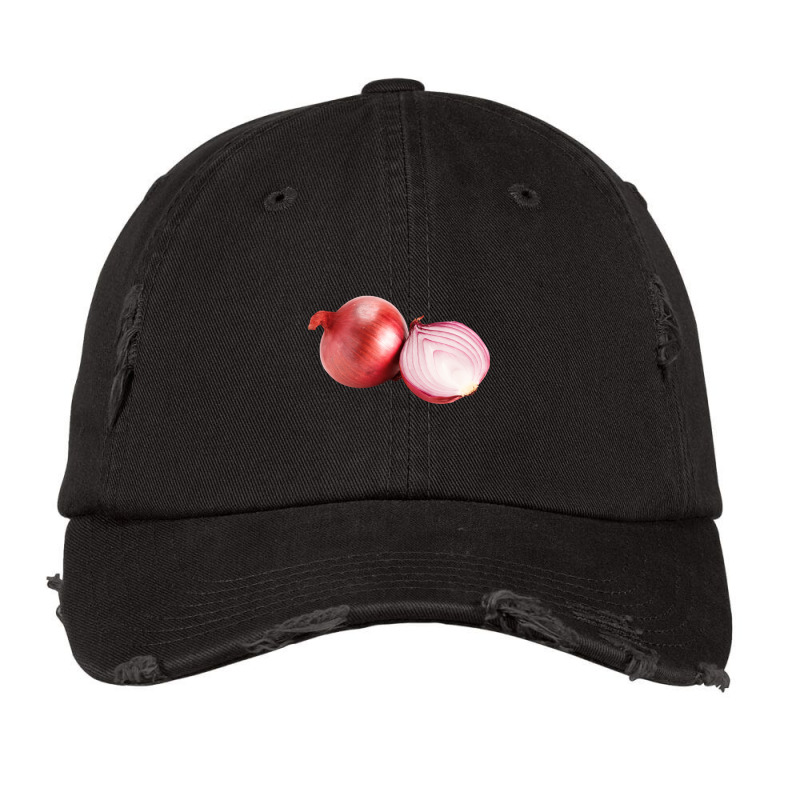 Red Onion Vintage Cap by cm-arts | Artistshot