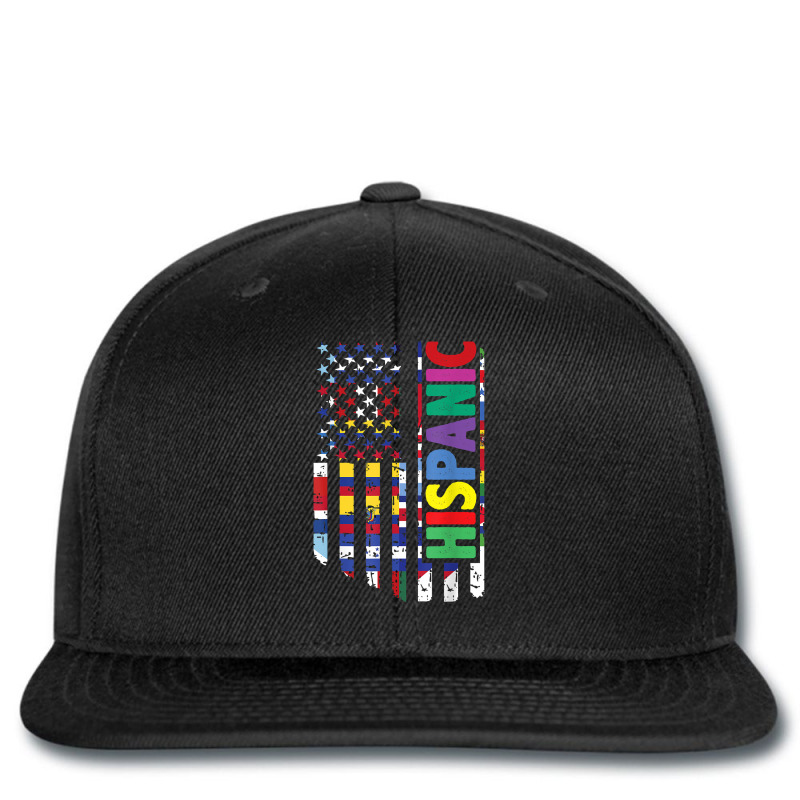 Usa And Latin American Countries Flag Hispanic Heritage T Shirt Printed hat by cm-arts | Artistshot