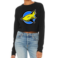 Surfing Shark Cropped Sweater | Artistshot