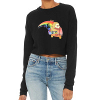 Losing At The Game Of Life 80s Cartoon Nihilism Humor Design Cropped Sweater | Artistshot