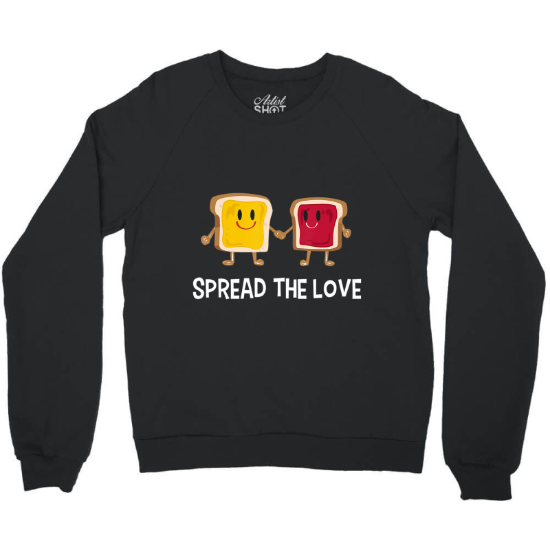 I Love Pb & J Cute Kids Peanut Butter And Jelly Crewneck Sweatshirt | Artistshot