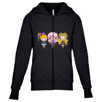 Lil' Cuties  Eighties Ladies   Rainbow Brite Youth Zipper Hoodie | Artistshot