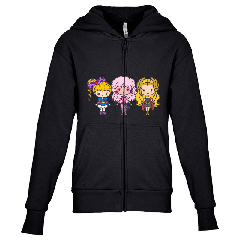 Lil' Cuties  Eighties Ladies   Rainbow Brite Youth Zipper Hoodie | Artistshot