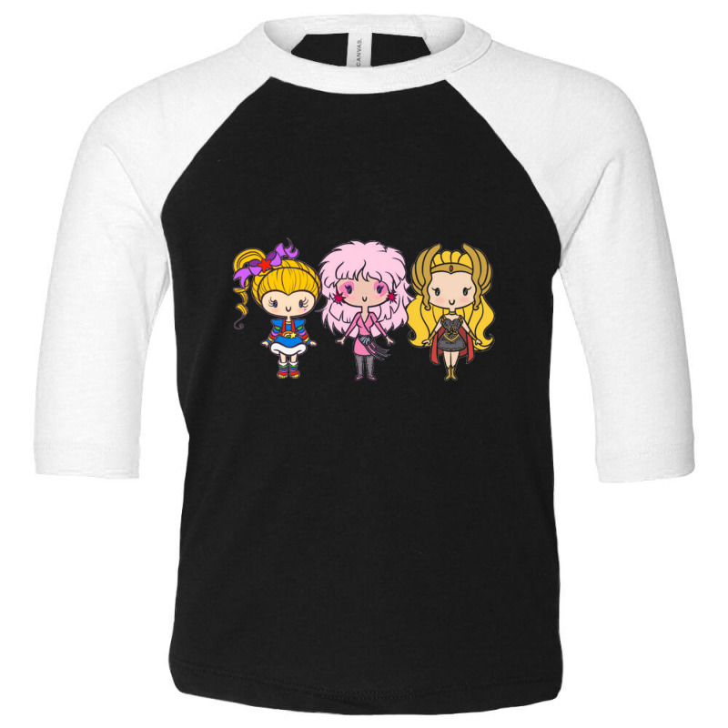 Lil' Cuties  Eighties Ladies   Rainbow Brite Toddler 3/4 Sleeve Tee | Artistshot