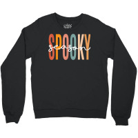 Spooky Season Retro Colorful Halloween Costume Women Girls Crewneck Sweatshirt | Artistshot