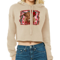 Be Mine Highland Cow Cropped Hoodie | Artistshot