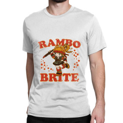 Custom Rambo Brite Sylvester Stallone Classic T-shirt By Cm-arts