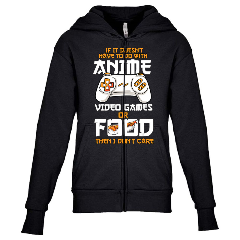 Anime Video Games Food Sushi Gaming Merch Otaku Anime Youth Zipper Hoodie by cm-arts | Artistshot