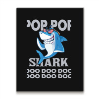 Pop Pop Shark   Pop Pop    Pop Pop Gif   Fahers Day    Pop Pop Birhday Metal Print Vertical | Artistshot