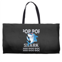 Pop Pop Shark   Pop Pop    Pop Pop Gif   Fahers Day    Pop Pop Birhday Weekender Totes | Artistshot