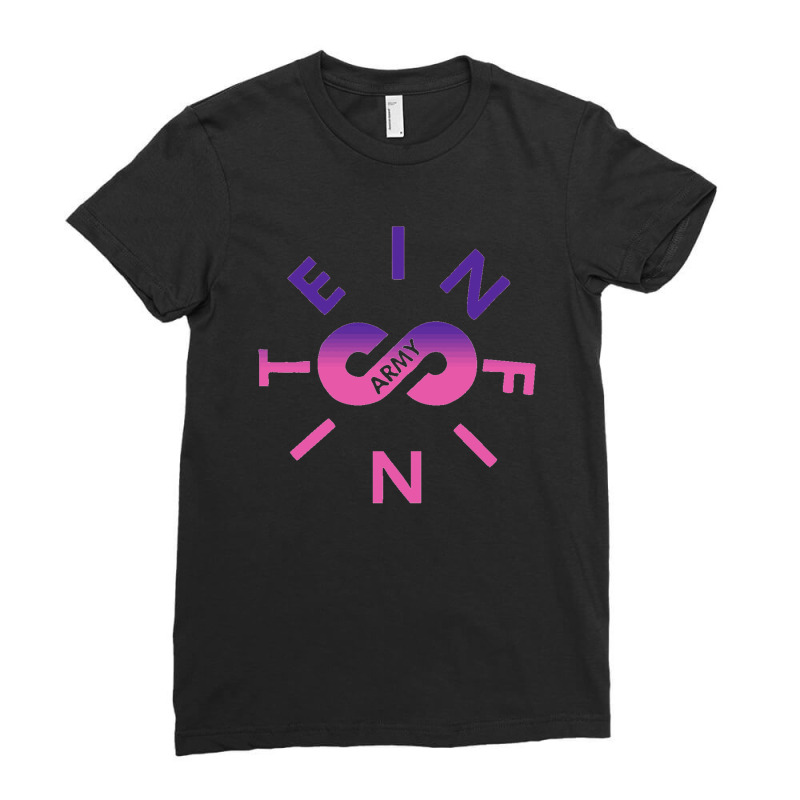 Infinite Lists Army Pastel Ladies Fitted T-Shirt by cm-arts | Artistshot