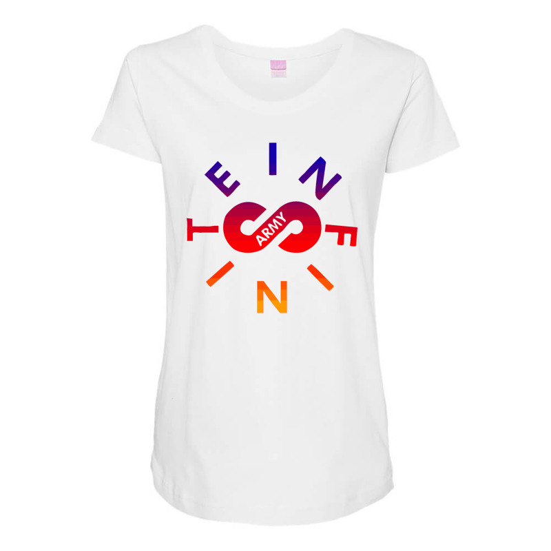 Infinite Lists Army Rainbow Unisex Maternity Scoop Neck T-shirt by cm-arts | Artistshot