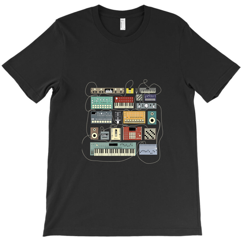 Electronic Musician Synthesizers And Drum Machine Dj T-shirt | Artistshot