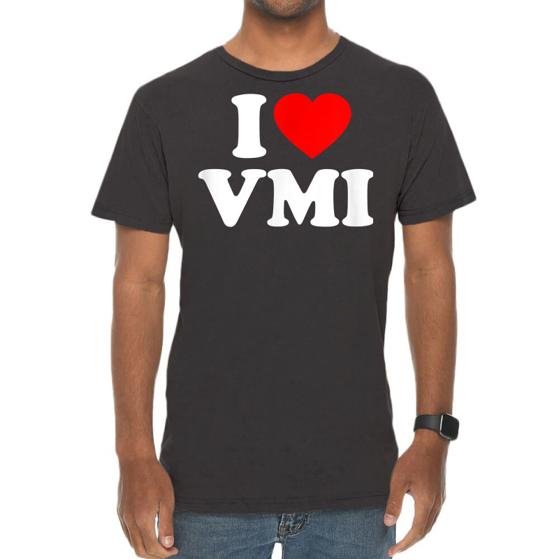 Vmi Love Heart College University Alumni T Shir Vintage T-shirt | Artistshot