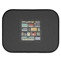 Electronic Musician Synthesizers And Drum Machine Dj Rear Car Mat | Artistshot