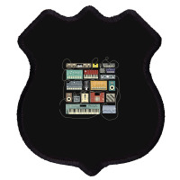 Electronic Musician Synthesizers And Drum Machine Dj Shield Patch | Artistshot