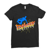 Parkours Graffiti, Parkours Graffiti Art, Parkours Graffiti Painting,  Ladies Fitted T-shirt | Artistshot