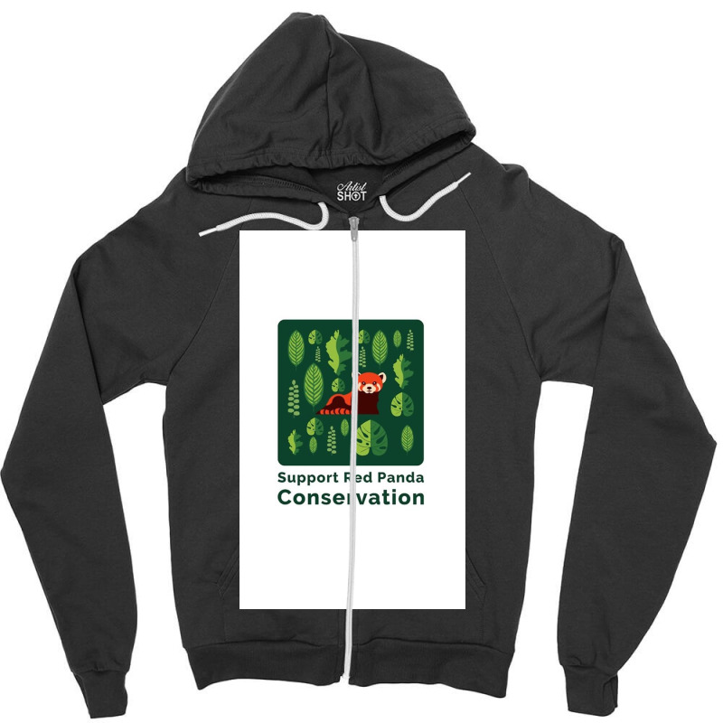 Red Panda Conservation 2019 Zipper Hoodie by Cherylijn | Artistshot