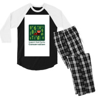 Red Panda Conservation 2019 Men's 3/4 Sleeve Pajama Set | Artistshot