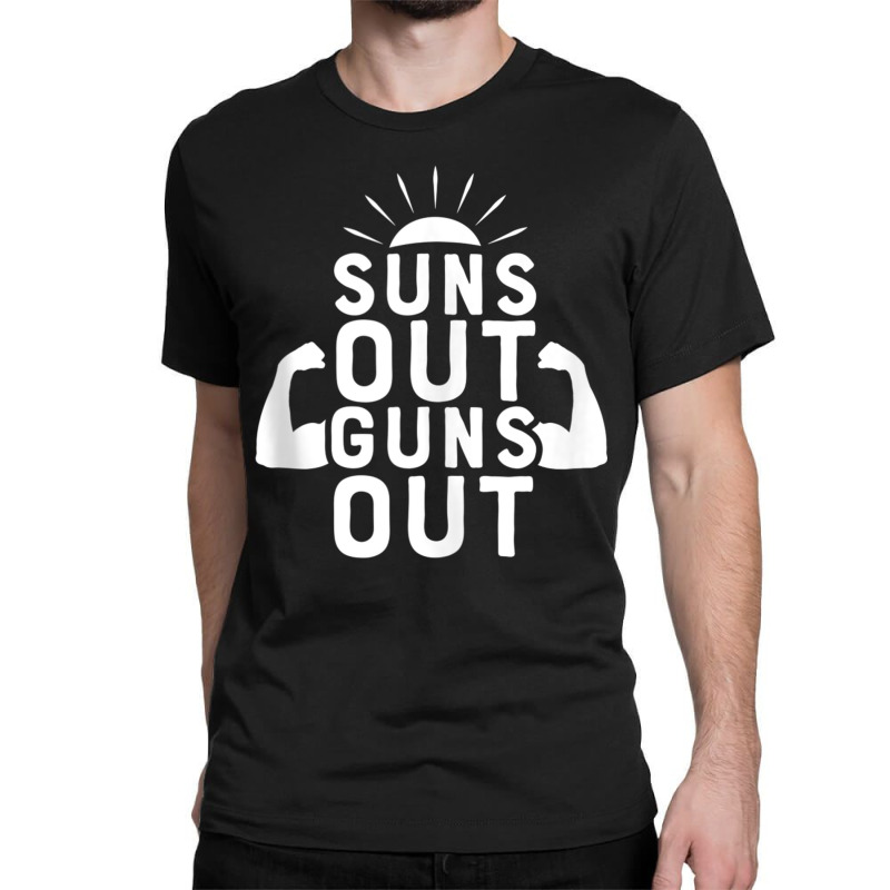 Suns Out Guns Out Funny Beach Summer Vacation For Men Women Tank Top Classic T-shirt | Artistshot