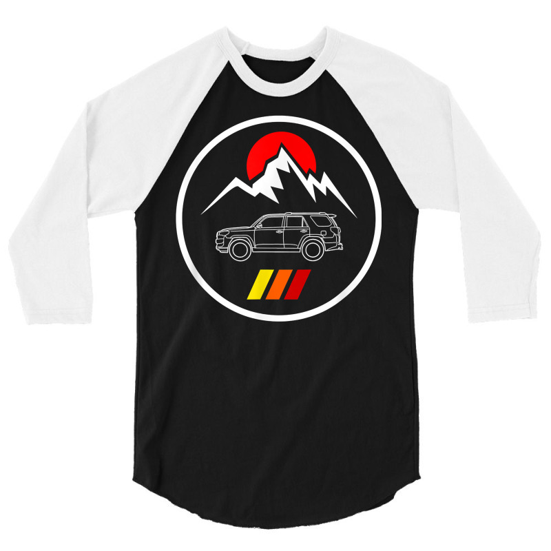 Overland Adventure Cool Offroad 4x4 Suv Truck T Shirt 3/4 Sleeve Shirt by cm-arts | Artistshot