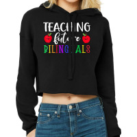 Teaching Future Bilingual Spanish Instructor Maestra Teacher T Shirt Cropped Hoodie | Artistshot