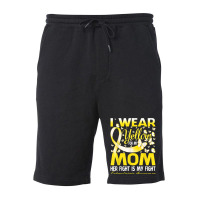 I Wear Yellow For My Mom Endometriosis Awareness T Shirt Fleece Short | Artistshot