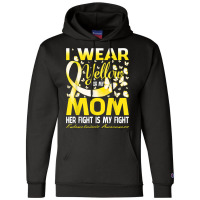 I Wear Yellow For My Mom Endometriosis Awareness T Shirt Champion Hoodie | Artistshot