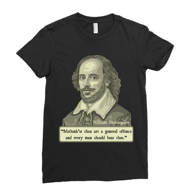 Shakespeare Insult Ladies Fitted T-Shirt by cm-arts | Artistshot