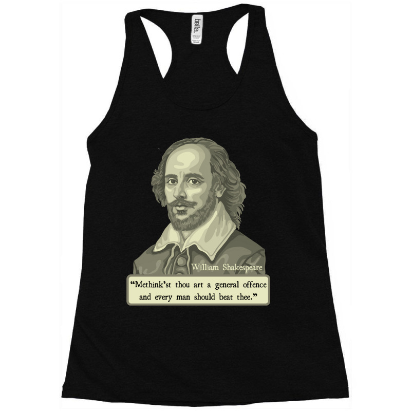 Shakespeare Insult Racerback Tank by cm-arts | Artistshot