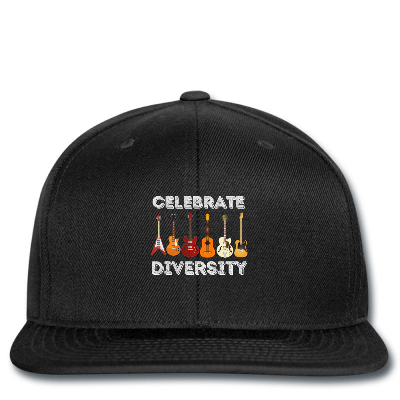 Celebrate Diversity Guitar Lover & Guitarist Printed Hat | Artistshot