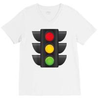 Traffic Light Halloween Costume Stop Go Green Yellow Red T Shirt V-neck Tee | Artistshot