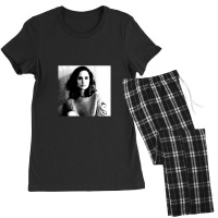 Natalie Portman Black & White Portrait (linocut) Women's Pajamas Set | Artistshot