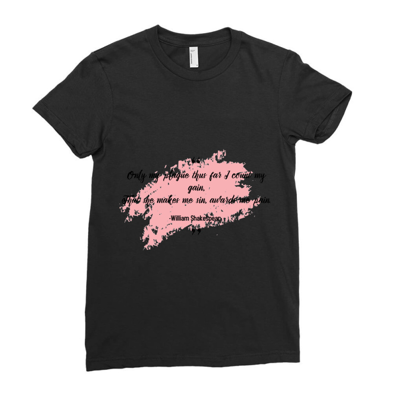 William Shakespear Famous Poem Ladies Fitted T-Shirt by cm-arts | Artistshot