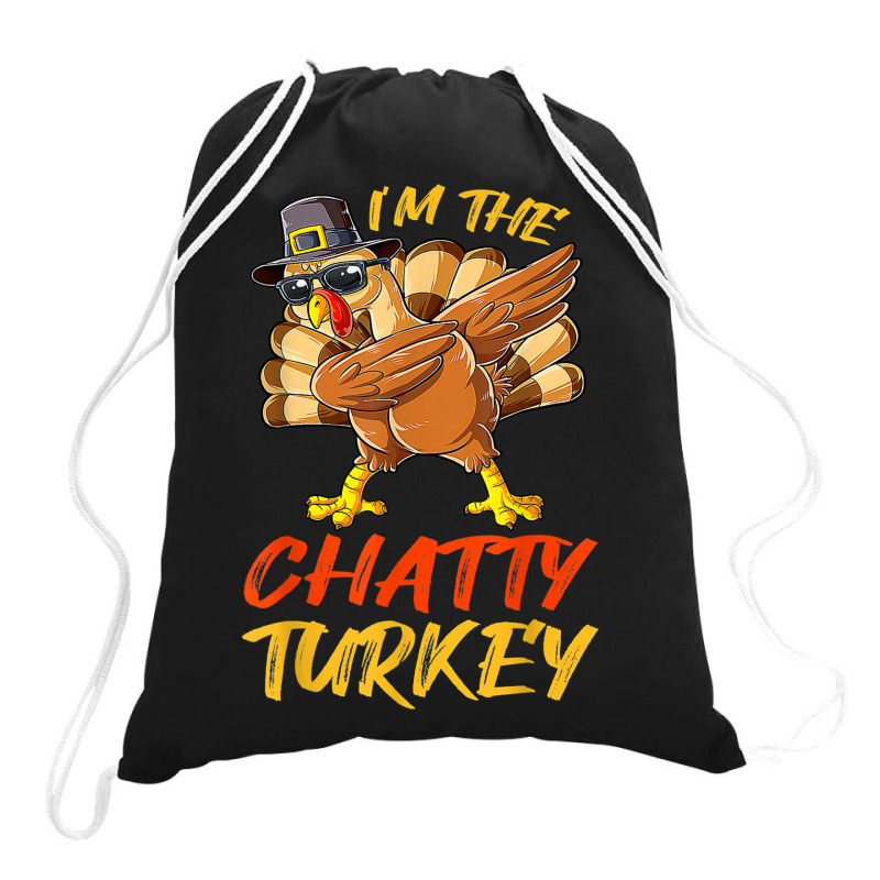 Chatty Turkey Matching Family Group Thanksgiving Party Drawstring Bags | Artistshot