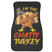 Chatty Turkey Matching Family Group Thanksgiving Party Front Car Mat | Artistshot