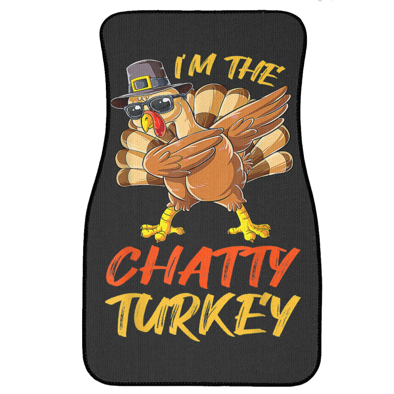 Chatty Turkey Matching Family Group Thanksgiving Party Front Car Mat | Artistshot