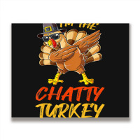 Chatty Turkey Matching Family Group Thanksgiving Party Metal Print Horizontal | Artistshot