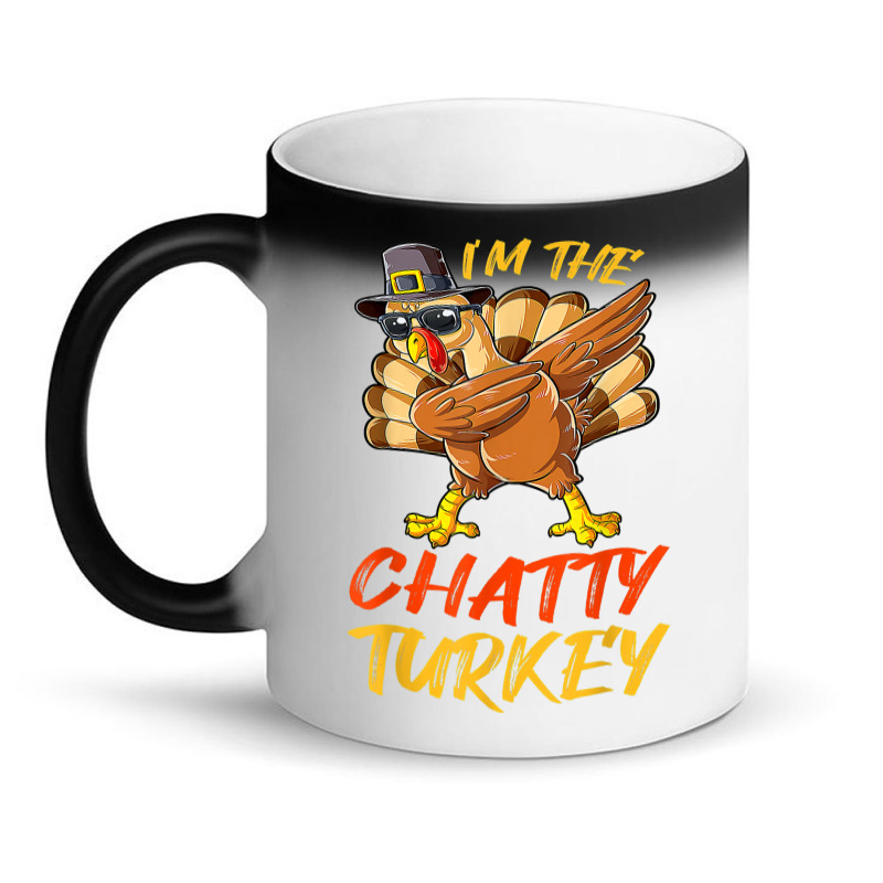 Chatty Turkey Matching Family Group Thanksgiving Party Magic Mug | Artistshot