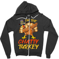 Chatty Turkey Matching Family Group Thanksgiving Party Zipper Hoodie | Artistshot