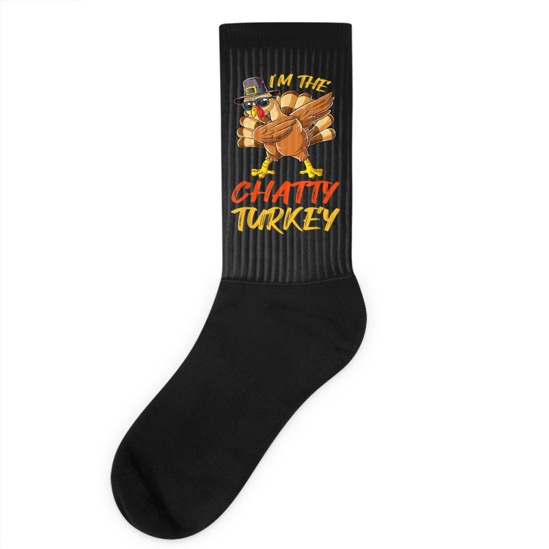 Chatty Turkey Matching Family Group Thanksgiving Party Socks | Artistshot